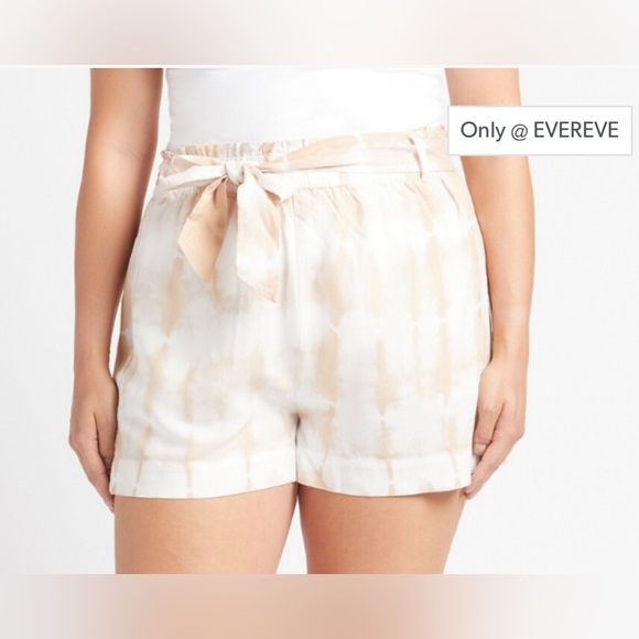 Evereve Cloth And Stone High Waist Tie Dye Ruffle Short Size Small - Picture 7 of 9